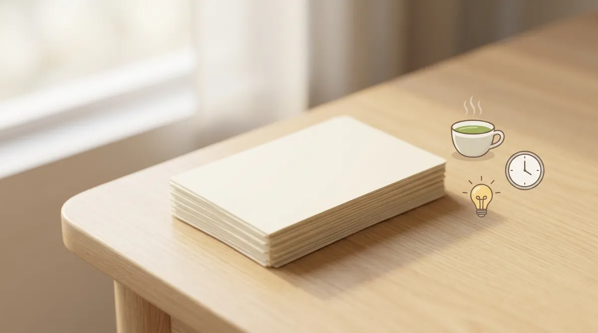 Gợi ý đồng hành mùa thi dạng thẻ ghi chú dịu